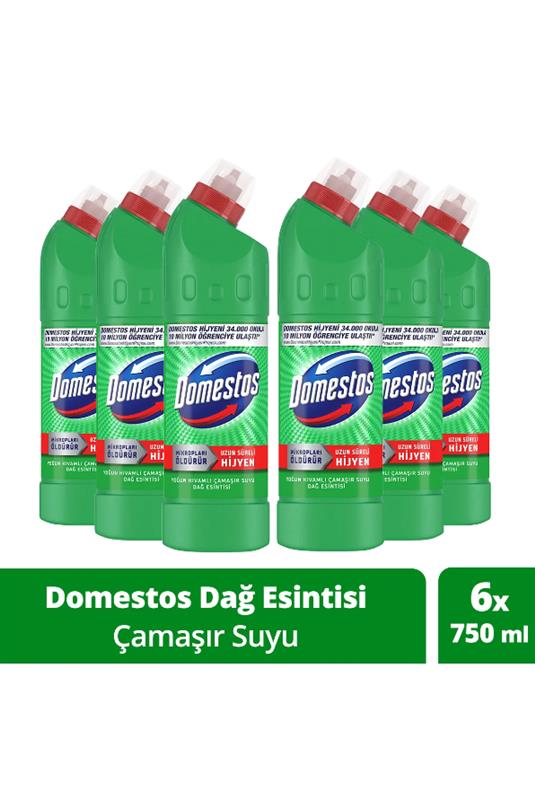 Yoğun Kıvamlı Çamaşır Suyu Dağ Esintisi Maksimum Hijyen 750 ml 6 Adet